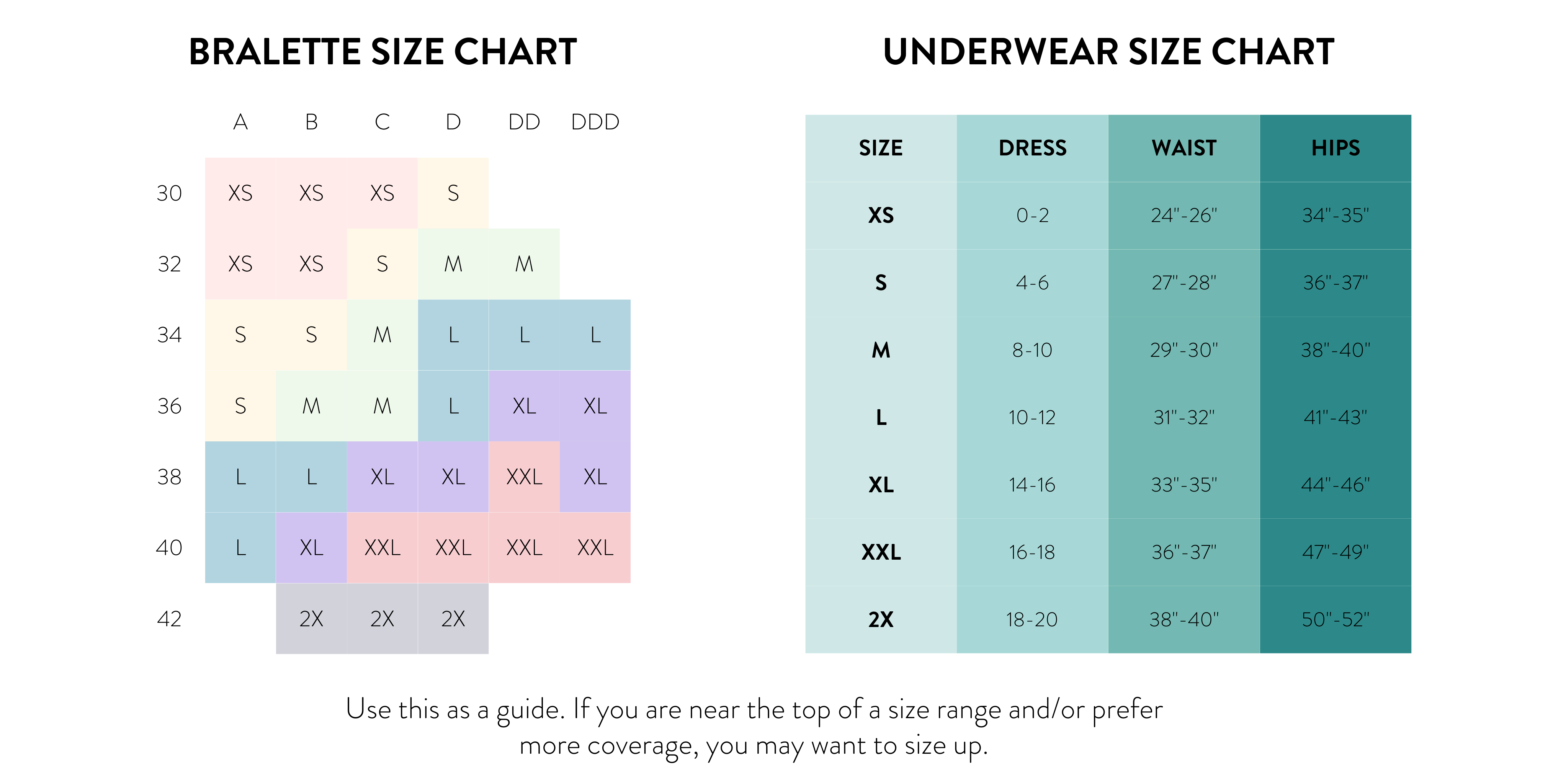 Size Chart – Underclub